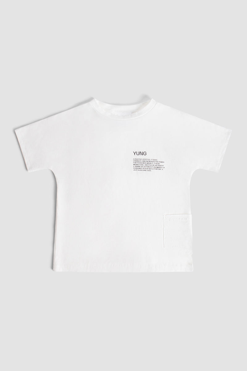 KIDS' OVERSIZED T-SHIRT WITH POCKET