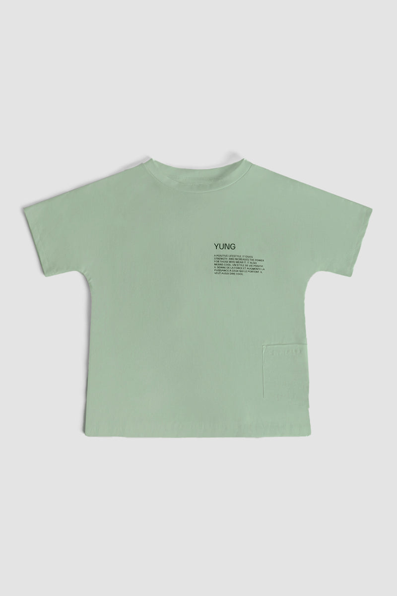 KIDS' OVERSIZED T-SHIRT WITH POCKET