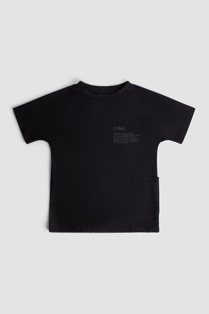 KIDS' OVERSIZED T-SHIRT WITH POCKET